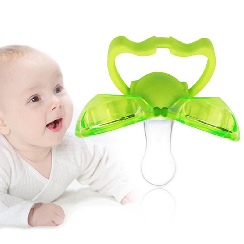 

Baby Toys Nipple Teethers Fresh Nibbler Kids Fruit Feeder Nibbler Feeding Safe Baby Teat Pacifier Silicone Chain Gift