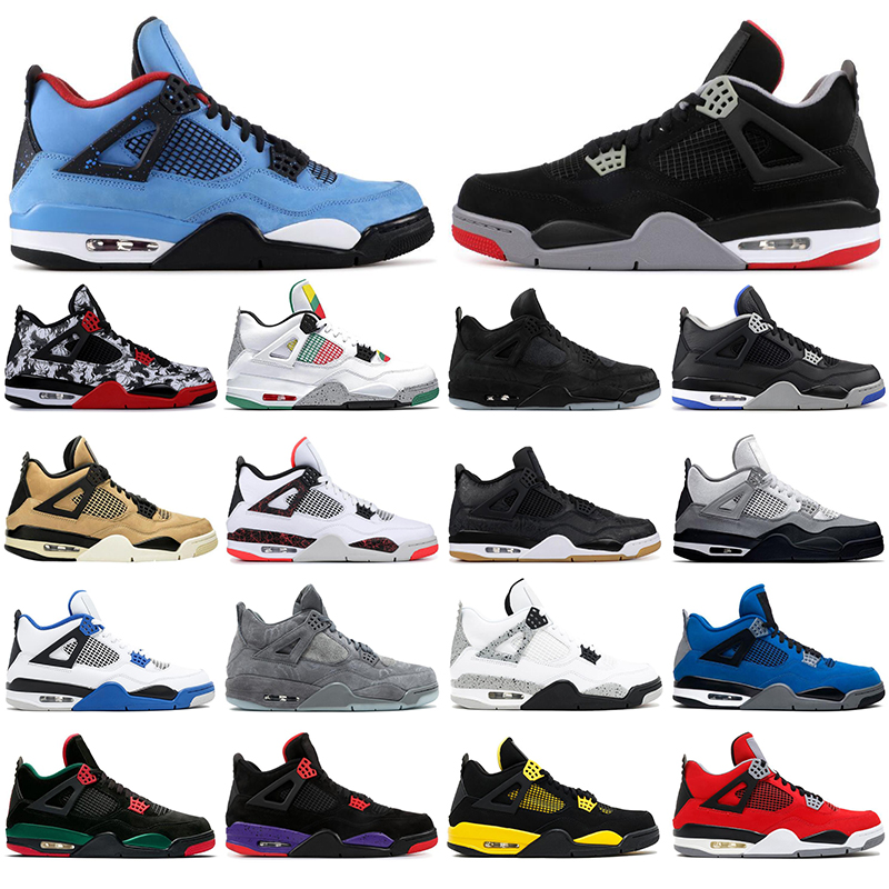 

with free sock 2021 Basketball Shoes running shoe Mens 4 4s BLACK CAT TORO BRAVO Cactus Cool Grey Mushroom Blue Sports Sneakers, #7 pure money
