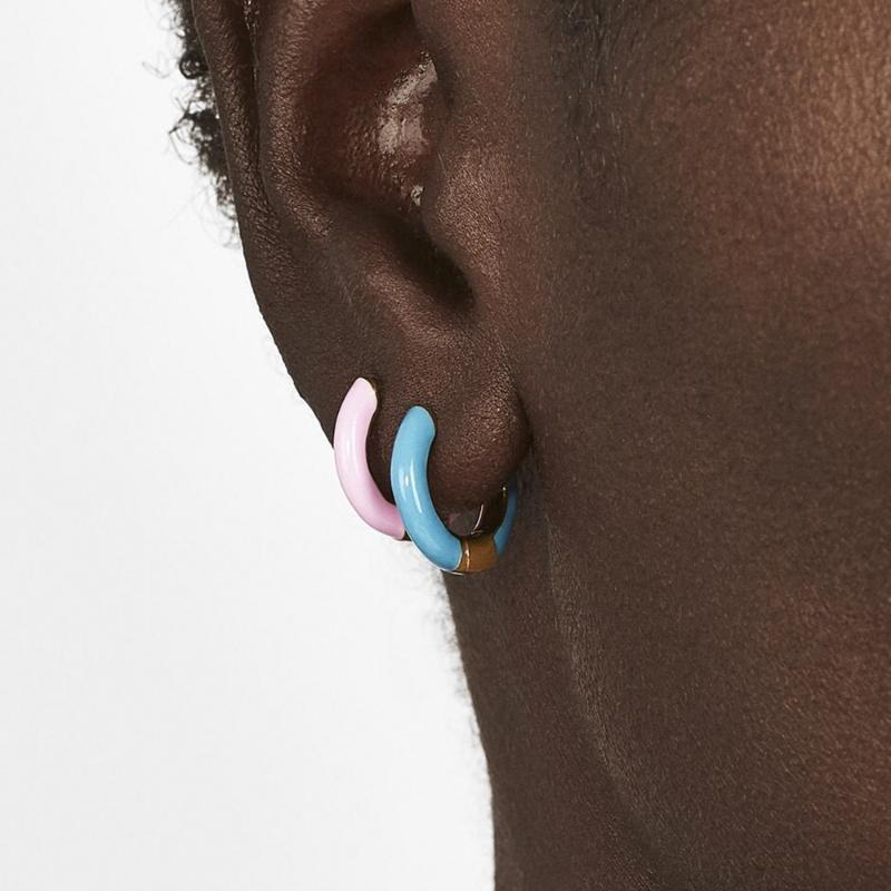 

Drop Oil Multicolor Earrings Female Simple Fashion Geometric Earrings Hoop Earring Jewelry For Women