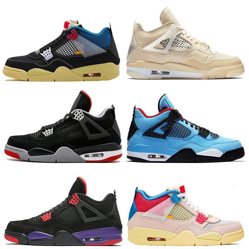 

Basketball 4 BRED Neon WHAT THE 4S Mens Shoes Loyal Blue White Cement Pure Money Black Cat 11 Concord 45 Royalty Men Sports Sneaker, Box