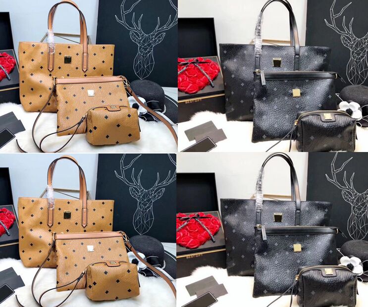 

Pink sugao style designer lady tote women's shoulder bags high quality leather tote bag fashion women purse large handbags 3pcs/set, 4#