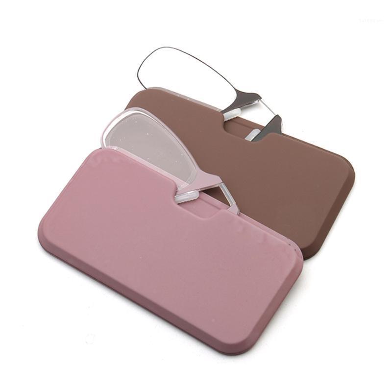 

Women Nose Clip Reading Glasses for men 1.0 1.5 2.0 2.5 3.0 reader pink brown Lightweight fashion Pince Nez reading glasses1