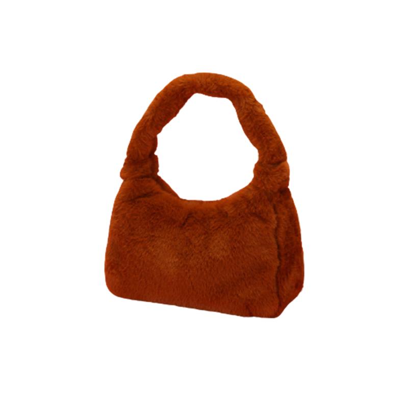 

New Arrival Fashion Women Bags Leopard Cow Skin Handbag Zipper Pocket Large Capacity Decorative Print Plush Bag