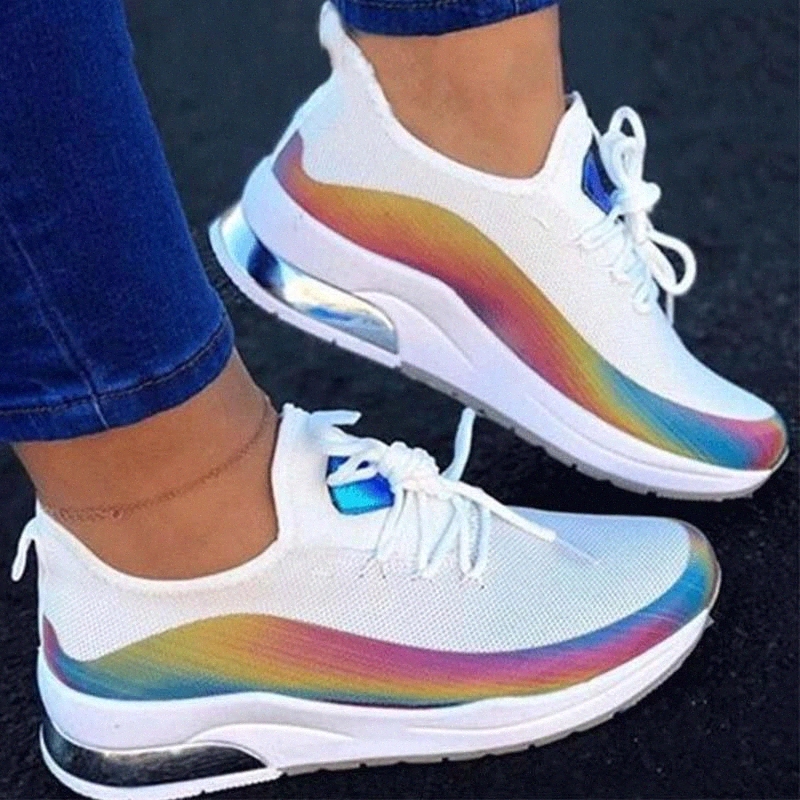 

Women Shoes Height Increasing Sneakers Women Vulcanize Shoes Lace Up Ladies Casual Woman Sneakers Tenis Feminino Size 43 #M69z