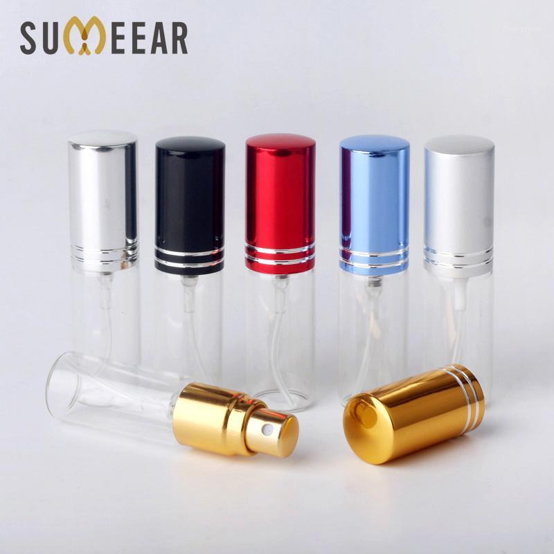 

100Pcs/Lot 5ml Portable Empty Cosmetic Case Travel Spray Bottle Perfume For Gift Sample Mini Bottle Parfum Makeup Containrs1