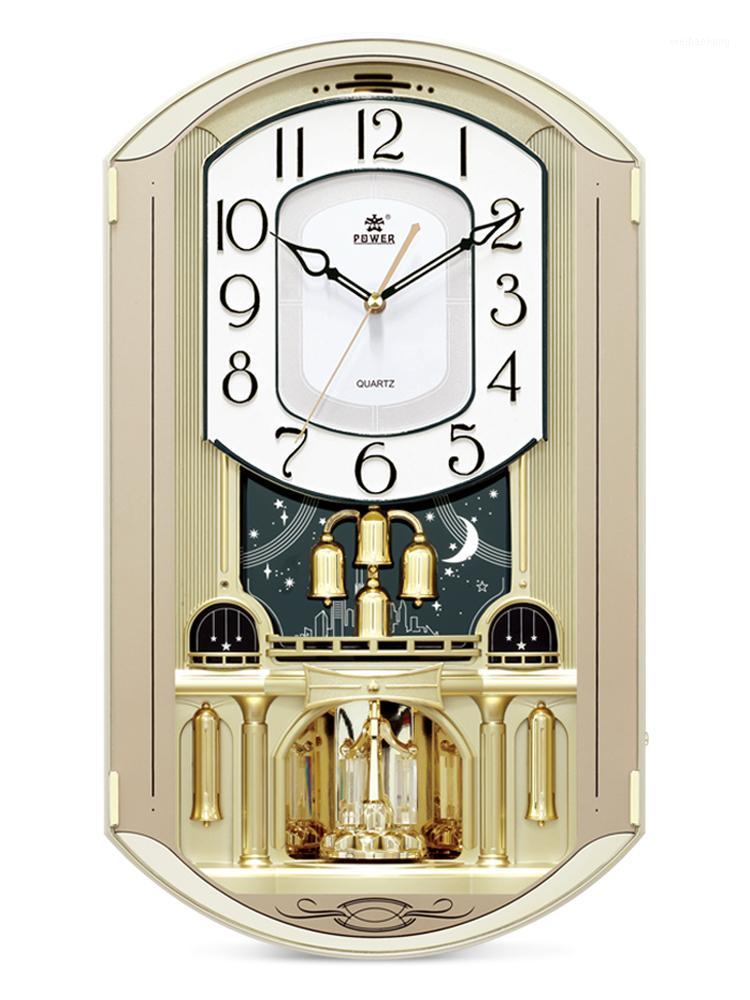 

3d Large Wall Clock Vintage Creative Music Whole-time Timing Pendulum Clock Art Retro-Decorative Relogio De Parede Decor SC0461