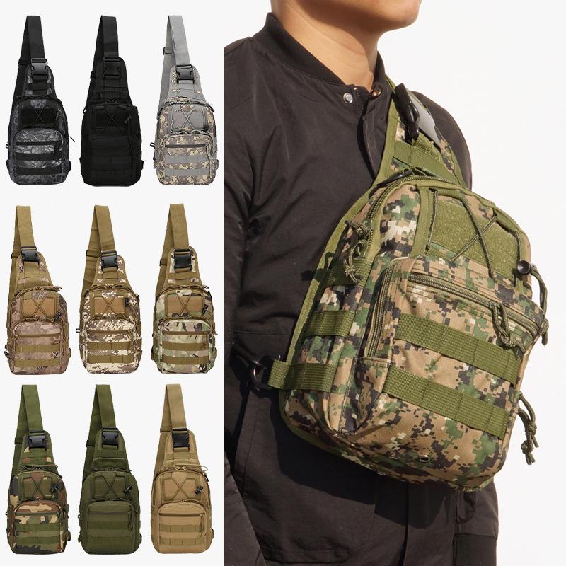 

Tactical Army Shoulder Bag 600D Oxford Camouflage Utility Travel Hiking Hunting Backpack durable Sling Backpack