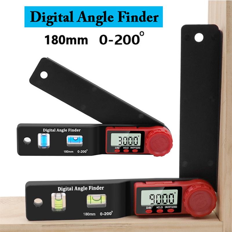 

1Pcs Digital Protractor Angle Finder Inclinometer Electronic Level With Without Magnets Level Angle Slope Test Ruler