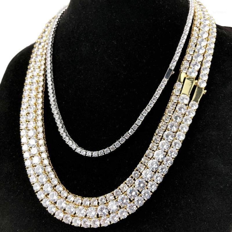

Hip hop gold jewelry Fashion 3mm and 4mm tennis chain1