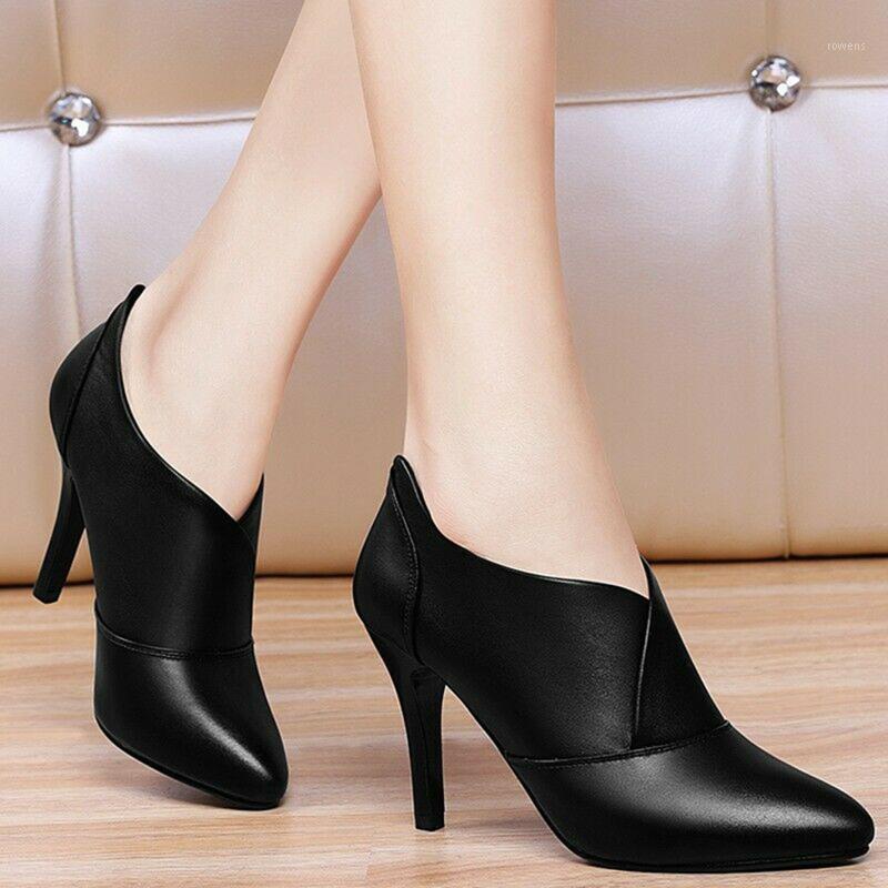 

2021 High Heel Boots Winter Shoes For Women Fashion Pointed Toe Shoes Women's Ankle Boots Autumn New Botas De Mujer1, Red