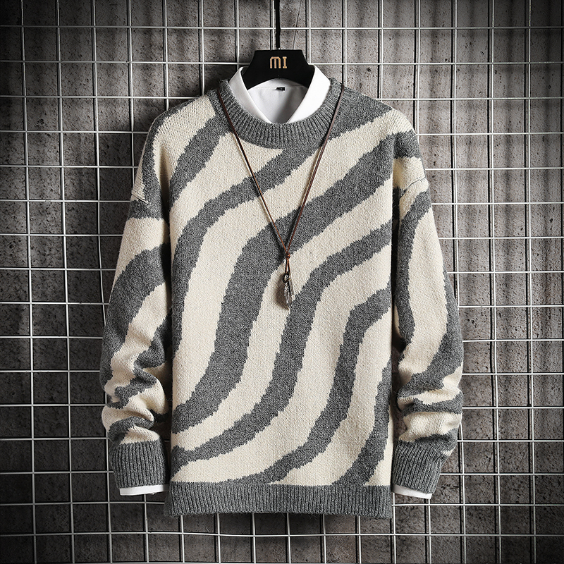 

2021 New Men Striped Shirts Spring Fall Winter Clothes Black Pull Oversize M-4xl 5xl Pullovers Style ZSWP, Jm20424 1