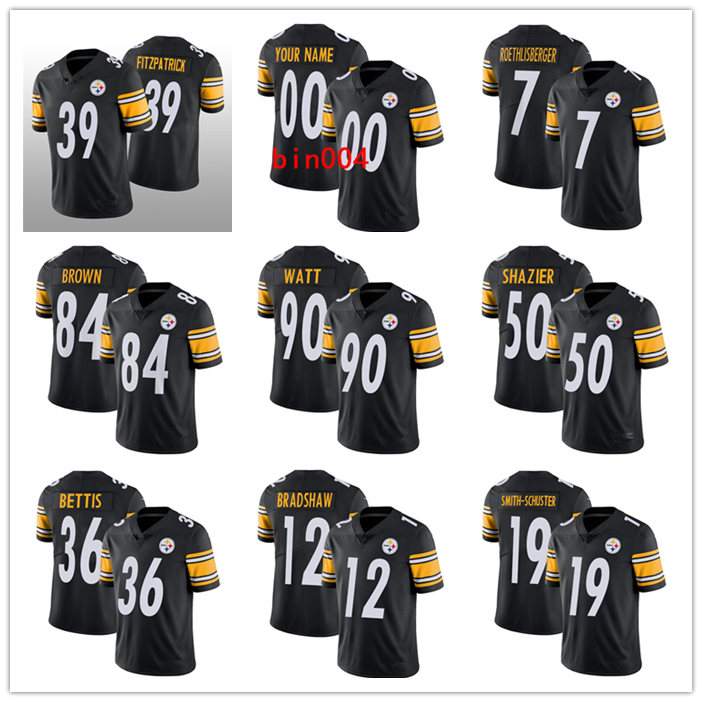 

Pittsburgh Steelers MEN WOMEN YOUTH city Nfl Minkah Fitzpatrick Ben Roethlisberger James Conner Limited Home Jersey Football, Black;red