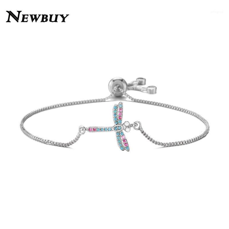 

Charm Bracelets BUY 2021 Fashion Cute Dragonfly For Women Girl Colourful Cubic Zirconia Animal Jewelry Friendship Gift1
