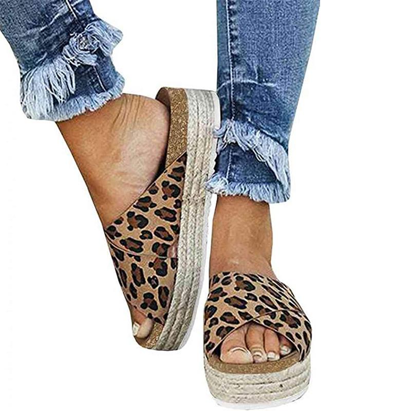 

Big Size Casual Flat Sandals For Women 2021 Summer Open Toe Platform Orthopedic Sandals Ladies Slippers Shoes, Black sandals