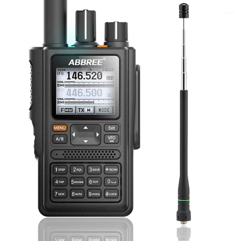 

ABBREE AR-F8 GPS location Sharing All Bands(136-520MHz) Frequency/CTCSS Detection Walkie Talkie add AR-775 antenna1