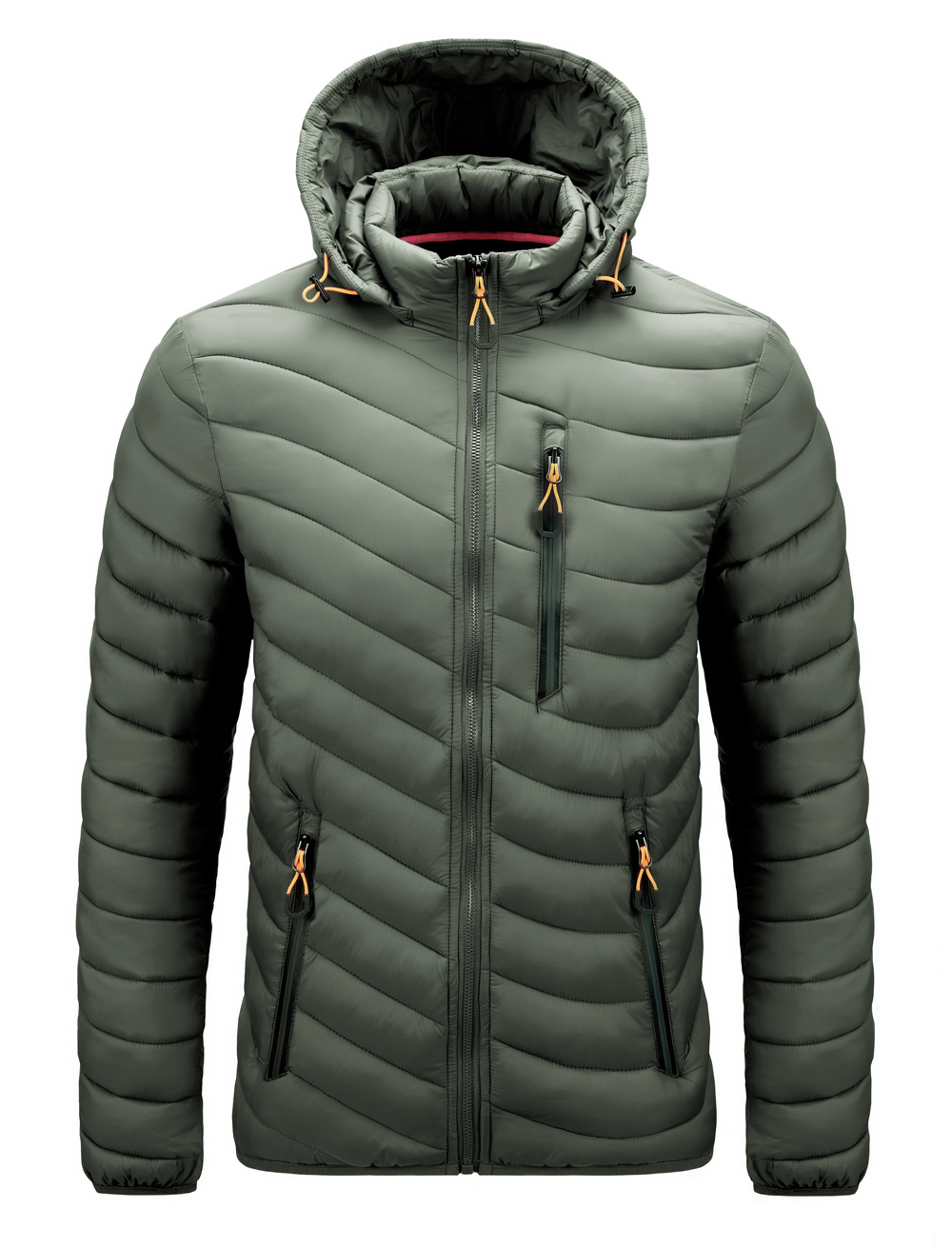 Hat Detachable Winter Parka Men Windbreak Thick Warm Windproof Coats Male Military Hooded Jackets Men's Overcoat Zipper Pocket 201114