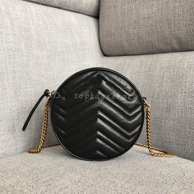 

luxurys designer crossbody bags chain gold 2021 real leather cowhide woman lady small ladies round clutch handbags purses shoulder quilted bag graceful, Red