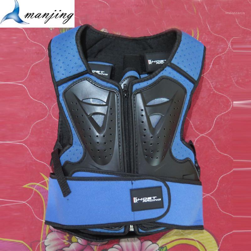 

Blue Model 4-15 Years Children Youth Motocross ATV DH Student Roller Skating Body Armor Suits Sport Knee Elbow guard Combination1