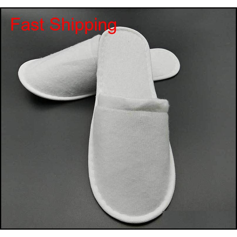 

Disposable White Towelling Closed Toe Travel Hotel Slippers Spa Shoes Bathroom Sets Washroom Shower Bat jllGCN soif
