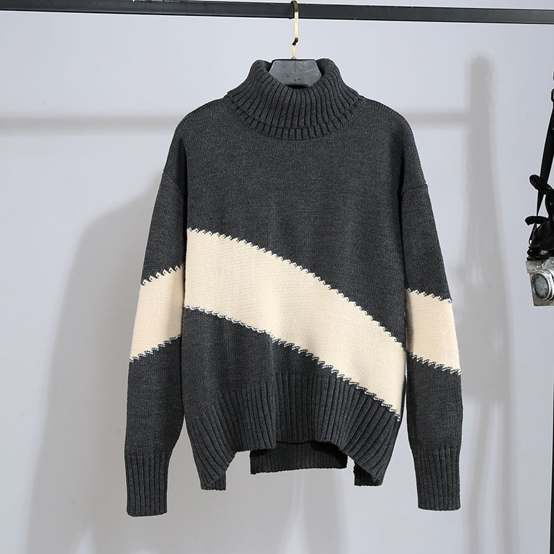 

New spring 2021 fall 2 female turtleneck long sleeve shirts + irregular high fashion shorts y446 NX4H