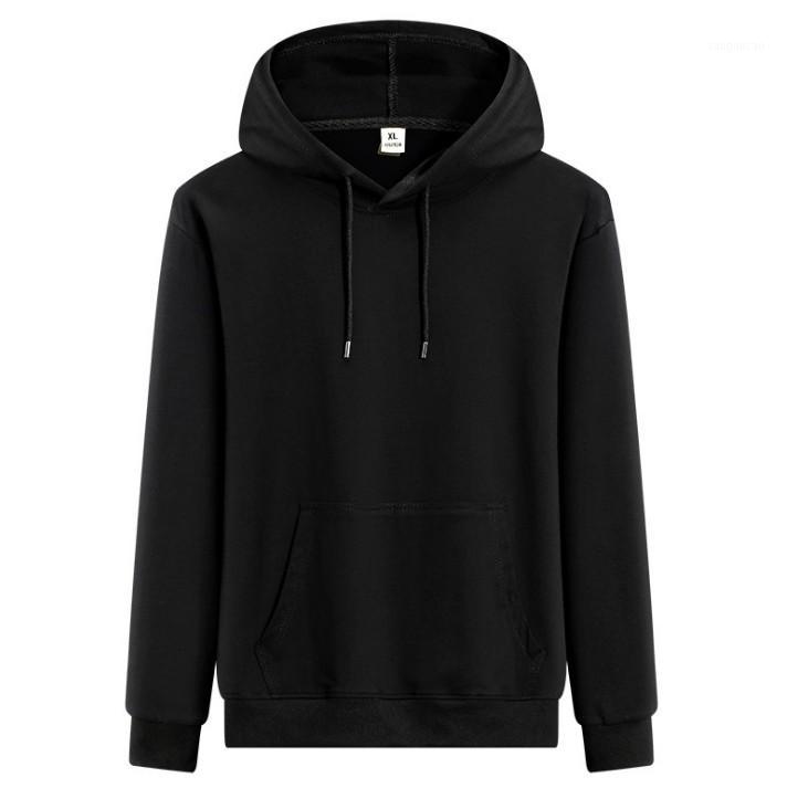 

2020 New styel Sweater men hooded solid color pure cotton Korean version loose large size student sports three styles custom printing1