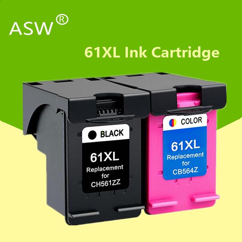

ASW 2PK 61XL Cartridge Replacemen for 61xl Ink Cartridge for 61 Deskjet 1000 1050 1055 2050 2512 2540 3050 Envy 5530 4500