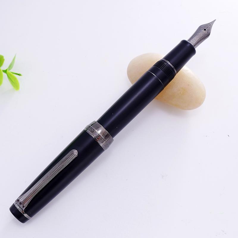 

JAPAN SAILOR Grinded Black 21K Gold Black Point Flat Top Signature Business SAILOR Pen and Pen1, Red