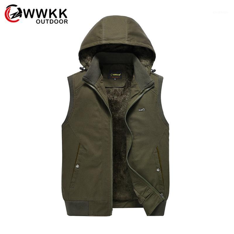 

Men's Outdoor Waterproof Hiking Climbing Hooded Coats Vests Waistcoat Hunting Unloading Dry Pography Cargo1 T-Shirts, Army green
