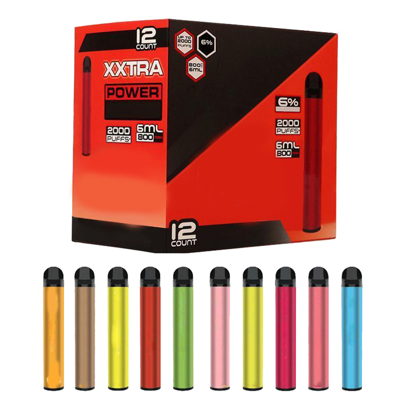 

Bang pro max XXL 2000Puffs Disposable Vape Device Pen 500mAh+500mAh/800mAh Power Battery Pre-filled 6ml Pods Cartridge Vapor e Cigs Portable