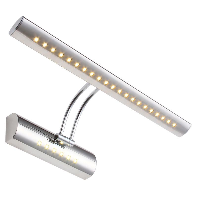 

Modern minimalist stainless steel bathroom waterproof mirror cabinet lamp with adjustable LED mirror front lamp WF1217315