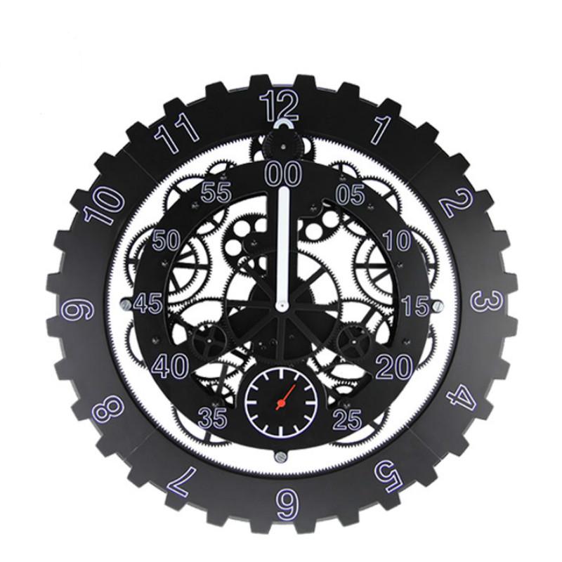 

Large Gear Modern Wall Clock 3d Meatl Luxury Clocks Living Room Silent Mechanical Large Wall Watches Home Decor Gift Ideas