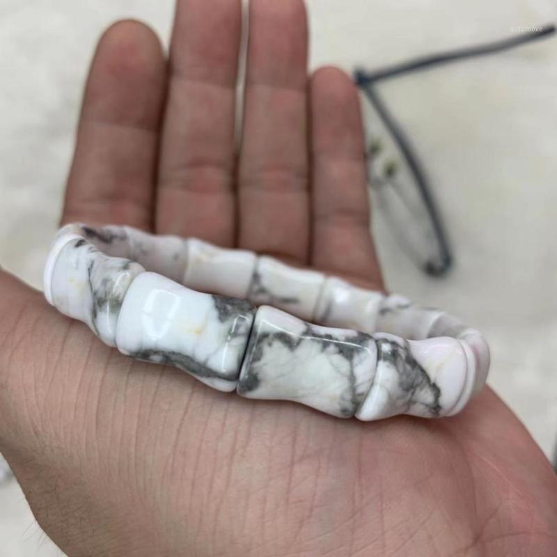 

white howlite stone beads bracelet natural gem stone jewelry bangle DIY jewelry bracelet for woman for man wholesale !1