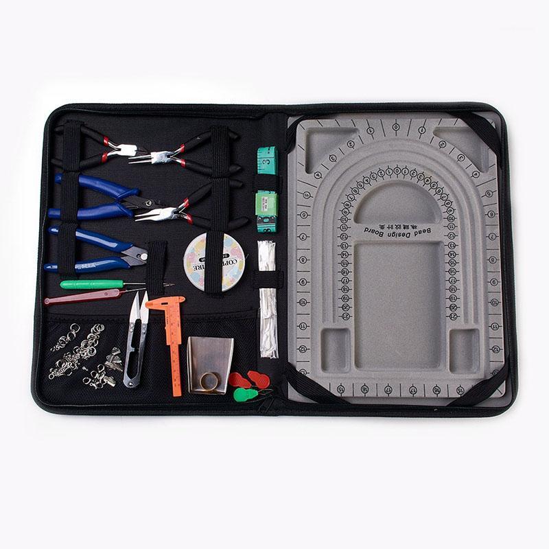 

Noter 19pcs/Set Jewelry Tools Set Plies Scissor Tweezers Rings Ruler Beading Tools For Jewelry Making DIY Tool Box Convenient1