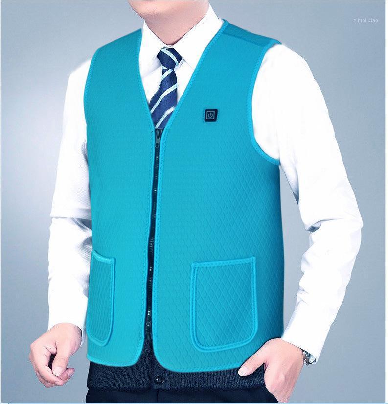 

Multicolor USB Heated vest Winter Thermal waistcoat Electric heating vest with 10000mAh power bank1, Black