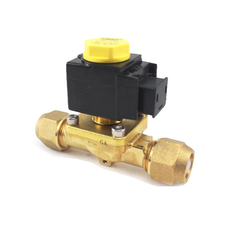 

Solenoid Valve for Refrigeration Cold Storage Air Conditioning Heat Pump Accessories 3/8 male Thread Connection 12VDC