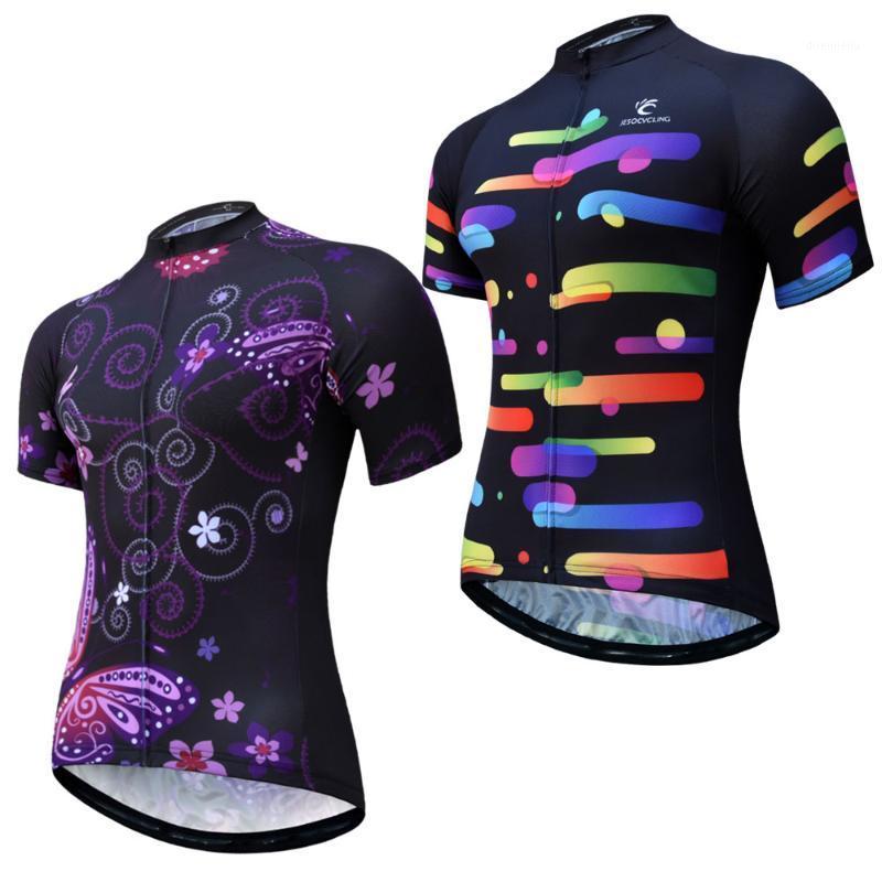 

Women' Cycling Jersey Breathable Quick-Dry Bicycle Clothing Short Sleeve MTB Bike Jersey Road Cycling Shirt1, Hn035