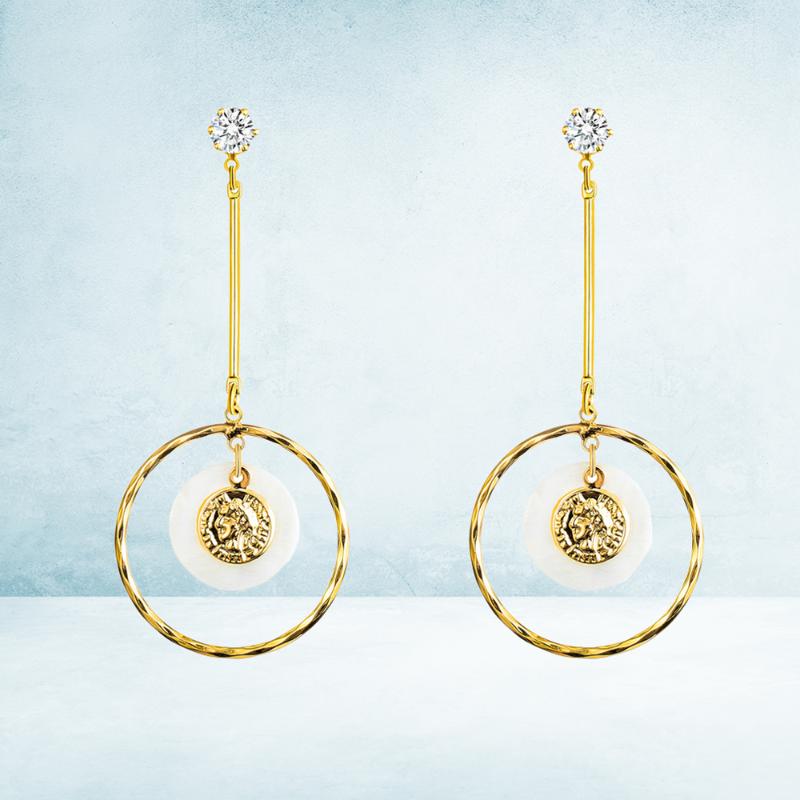 

Stud Fashion Eardrops Exquisite Earrings Creative Hoop Earbob Ear Jewelry For