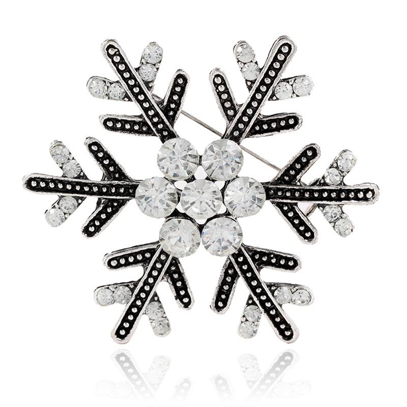 

Pins, Brooches High Quality Brooch Pin Christmas Snowflake Rhinestone Gift