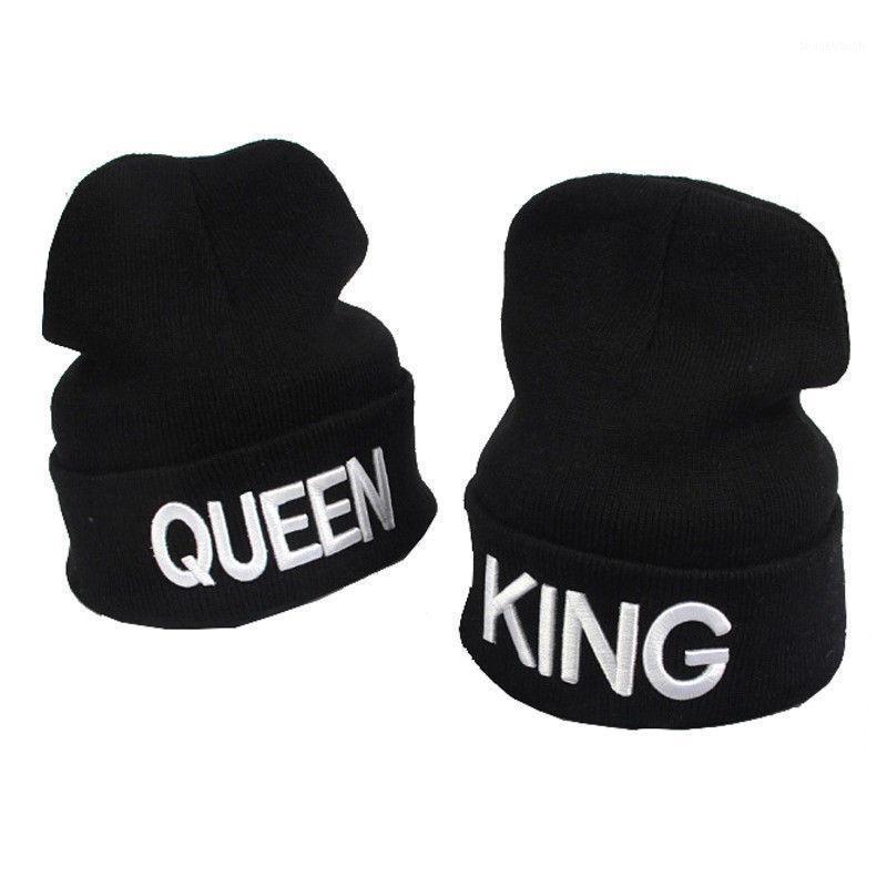 

Mistdawn KING QUEEN Winter Warm Skullies Beanies Knit Bonnet Hat Men Women Ski Sports Cap One Size1