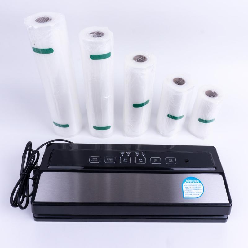 

YTK 220V 110W Vacuum Sealer + 5 roll Vacuum Sealer Bags Fully Automatic Portable Household Wet Dry Include 5Pcs Bags Free1