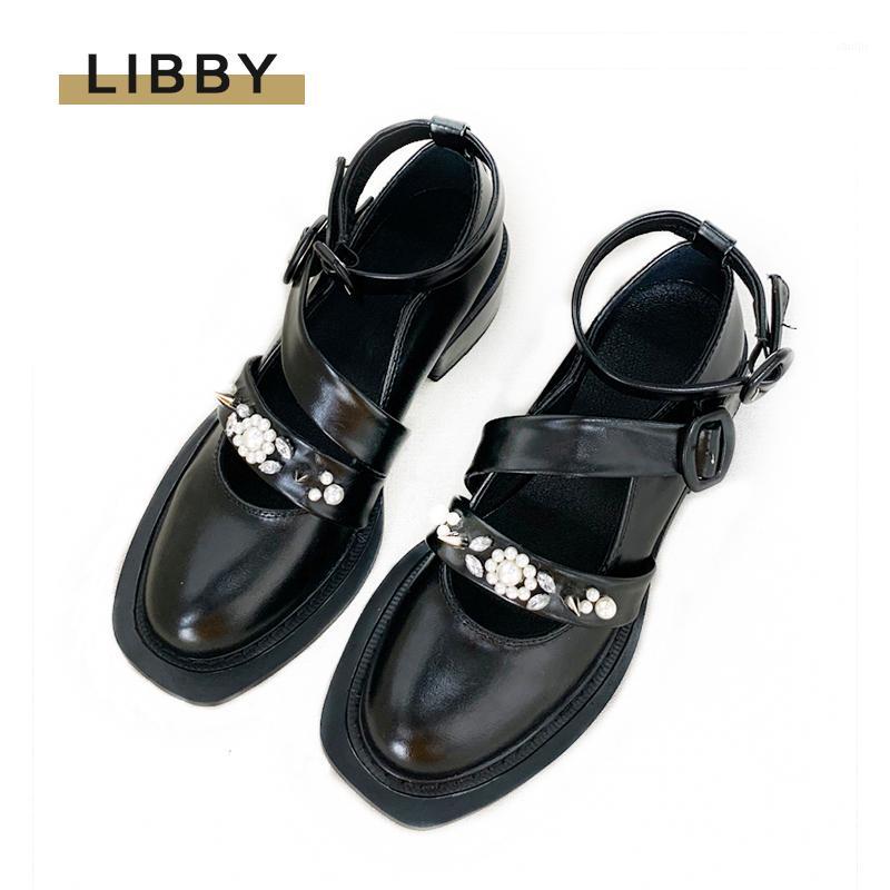 

2020 Punk Retro Black Women Pumps Chunky Heel Gladiator Stiletto Crystal Straps Valentine Shoes Woman Summer Boots Zapatos Mujer1, Black 2