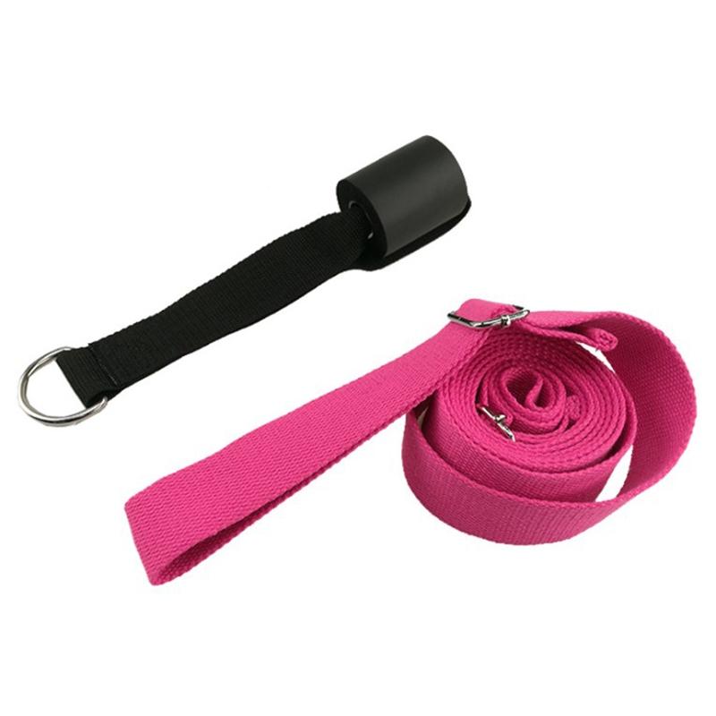 

Door Flexibility Stretching Leg Stretcher Strap for Ballet Cheer Dance Trainer Yoga Flexibility Stretch Belt, Pink