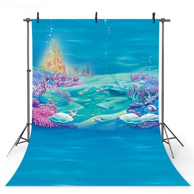 

Mehofoto Under the Sea Backdrop for Photography Mermaid Theme Birthday Party Background for Photo Studio Computer Printed 1531