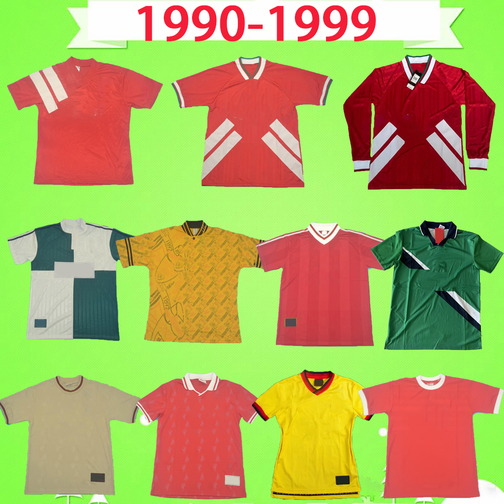 

1990-1999 Retro soccer jersey vintage STEWART CLOUGH football Shirts classic FOWLER RUSH BARNES RUDDOCK Camiseta de futbol top quality, 93/95