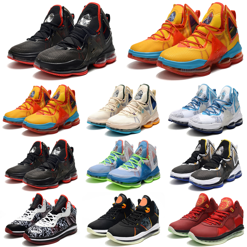 

Outdoor Shoes LeBrons 19 19s Play For The Future Kylian Mbappe Graffiti Blue Tint Reflections Flip Gang Sisterhood Night 2022 Men Baskets Sneakers, As shown 1