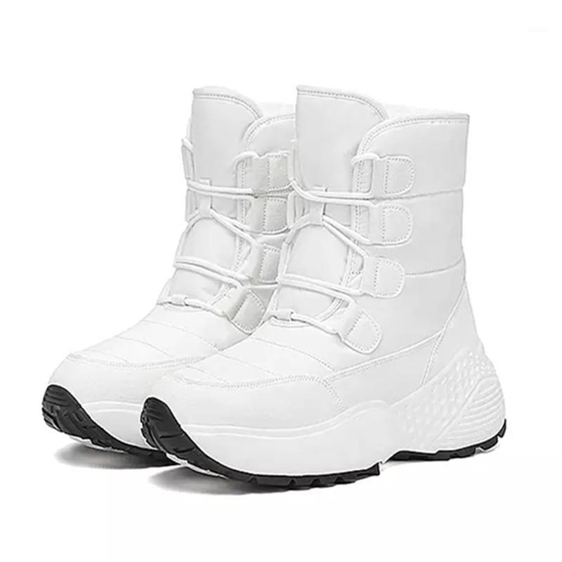 

Women's boots 2020 winter new high-top warm snow boots increase cotton shoes women1, Black