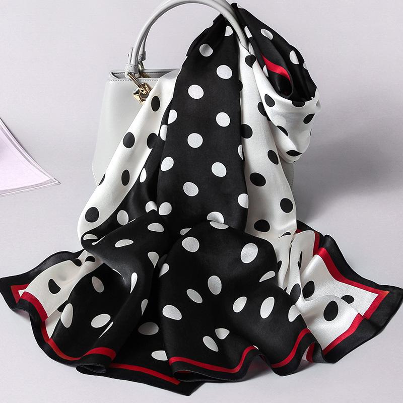 

2020 Brand 100% Pure Silk Scarf Women Luxury Hangzhou Real Silk Wraps For Ladies Print Shawls Foulard Femme Natural Scarves