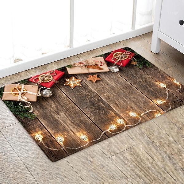 

2020 Christmas Mat Outdoor Carpet Xmas Doormat Santa Ornament Christmas Decoration For Home Xmas Deco New Year Gift 4Styles1
