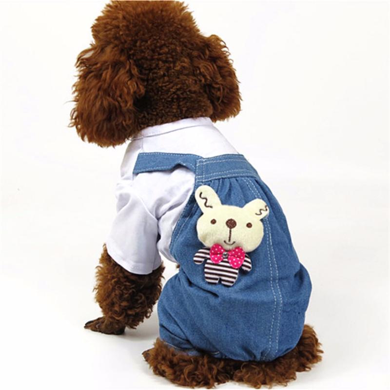 

PipiFren Small Dogs Clothes Coat Costume Overalls Jeans Chihuahua For Pets Clothing Cat Clothes hundebekleidung manteau chien