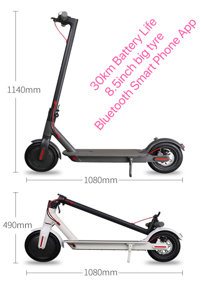 

The 10Ah 30km Battery Life not Xiaomi MIJIA M365 PRO But the Same Type 350W Electric Machinery 36V Folding Electric Scooter, Black
